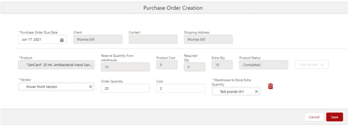 purchase order
